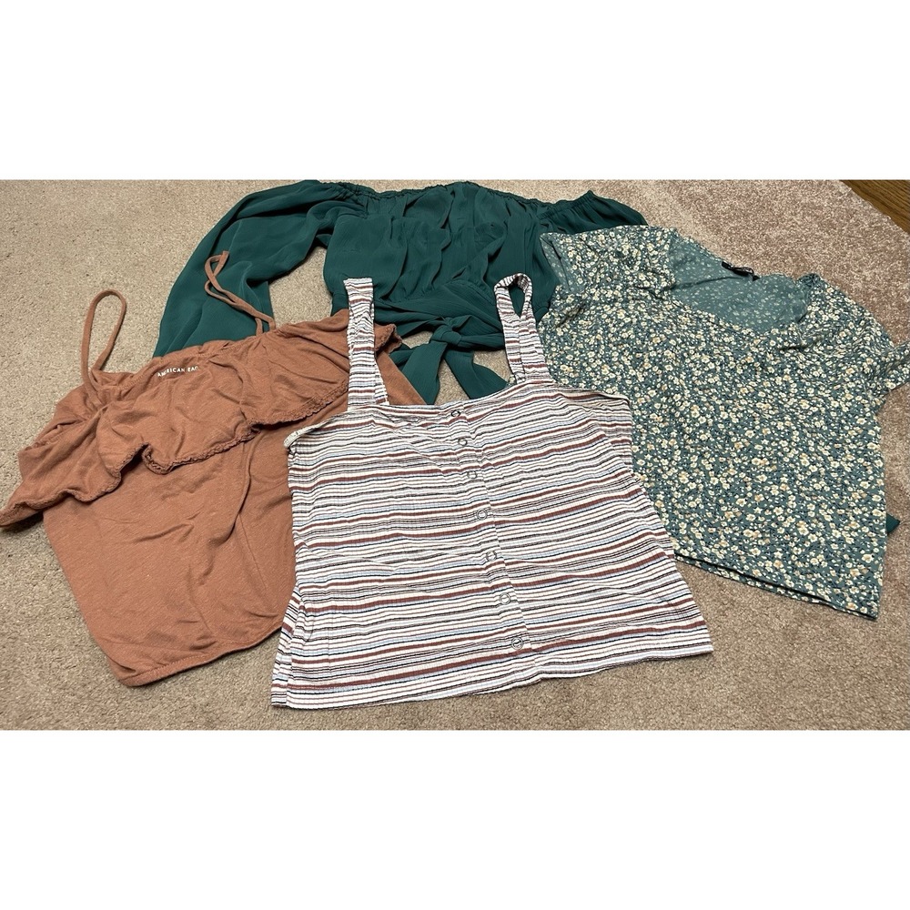 American Eagle Crop‎ Belly Shirt Brand Women Juniors Tops S/M mixed lot 6
